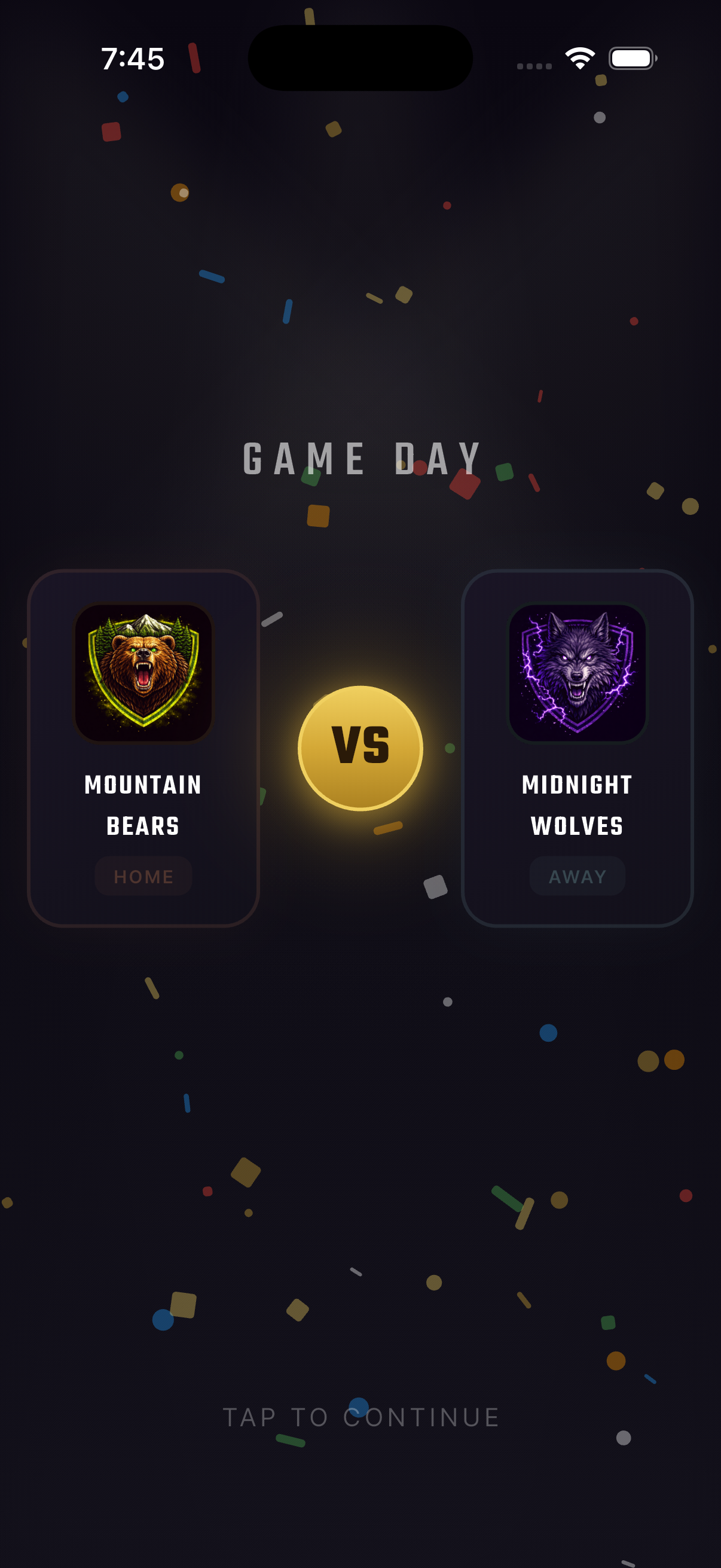 Gridiron Legacy game day screen