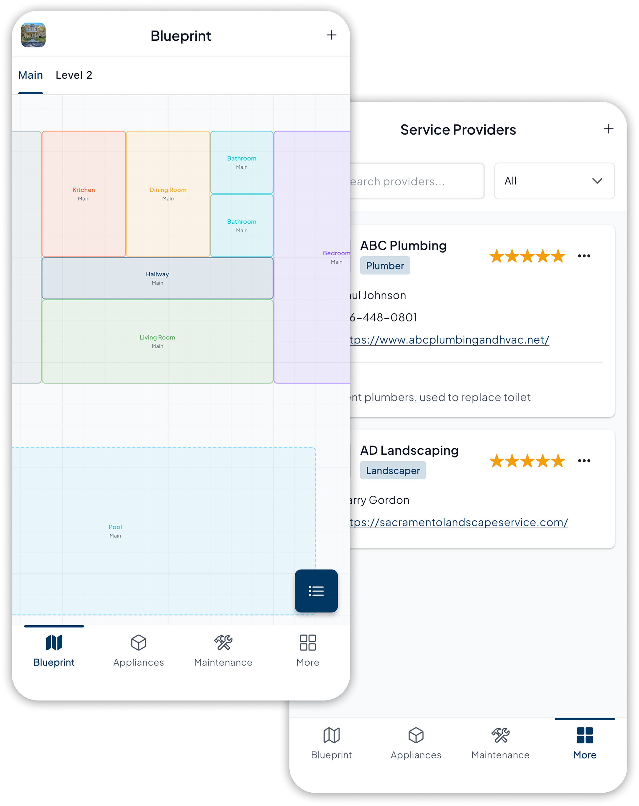 Housekeeper app screenshot